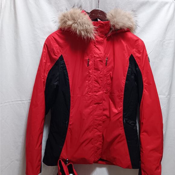 Spyder Women's Size 10 Ski‎ Jacket Coat Red With gloves - Picture 1 of 14
